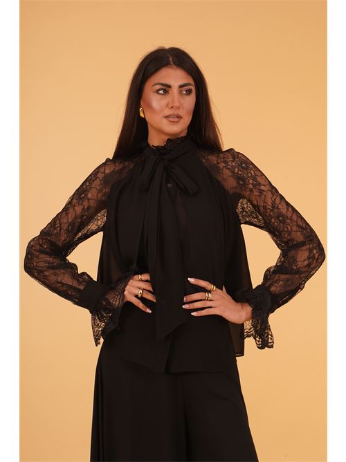 Camicoa con pizzo Love To Love by Gai Mattiolo | LT102NERO